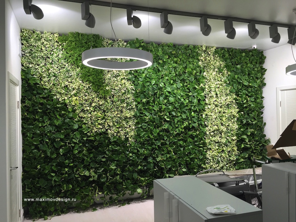 Зеленая стена для компании "Эталон Инвест" - Maximovdesign